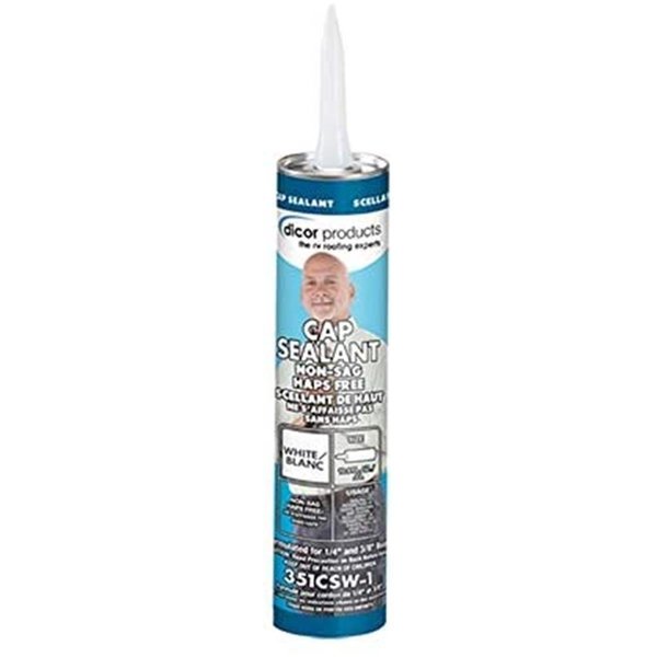 Dicor 351CSW1 White Cap Sealant, 10 oz Tube DI324969